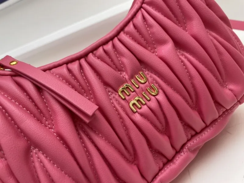 Miu Miu Pink Top Handle Crossbody Bag 5BC125 20cm - Image 4