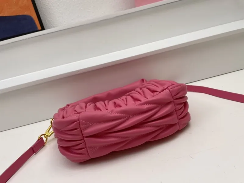 Miu Miu Pink Top Handle Crossbody Bag 5BC125 20cm - Image 7