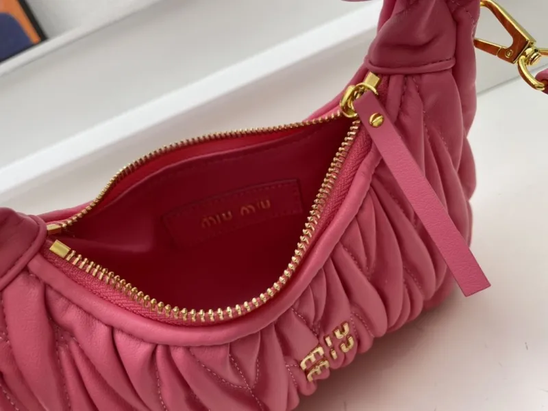 Miu Miu Pink Top Handle Crossbody Bag 5BC125 20cm - Image 8