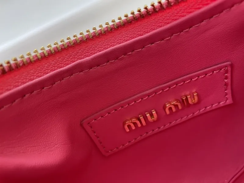 Miu Miu Pink Top Handle Crossbody Bag 5BC125 20cm - Image 9
