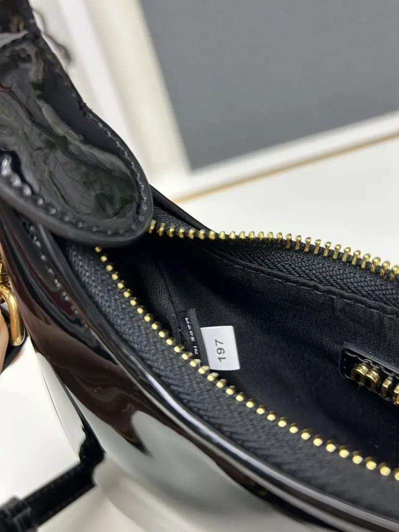Miu Miu Black Patent Leather Top Handle Bag 5BC161 - Image 9
