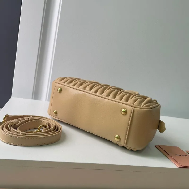 Miu Miu Beige Matelasse Top Handle Bag 893 - Image 6