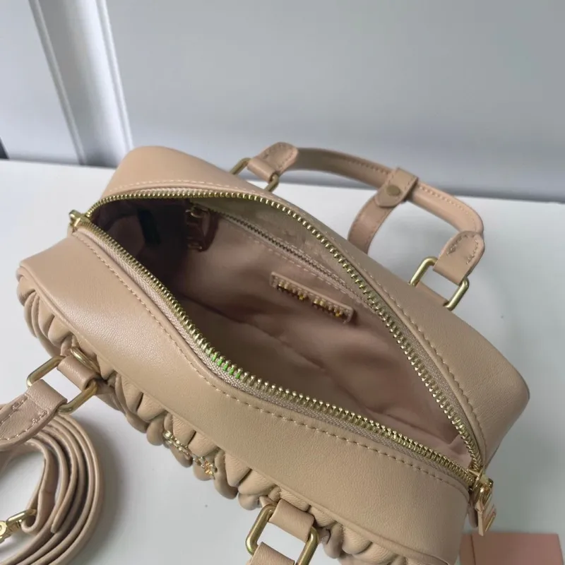 Miu Miu Beige Matelasse Top Handle Bag 893 - Image 8