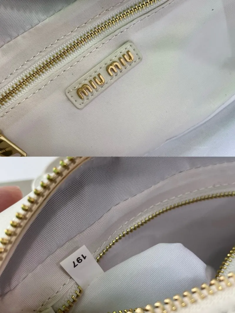 Miu Miu White Top Handle Bag 894 - Image 9
