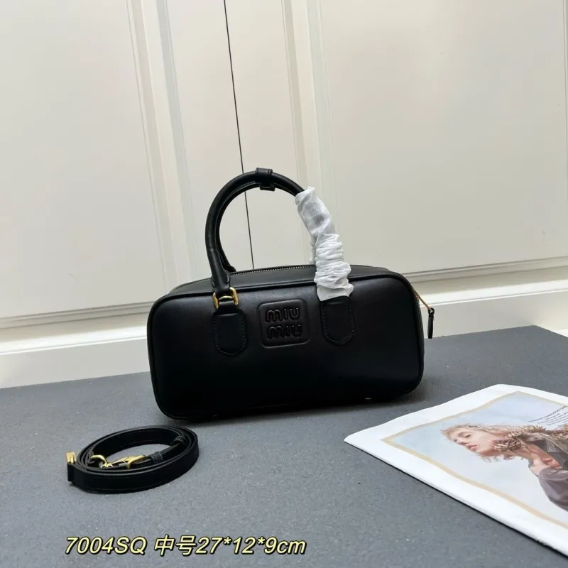 MIU MIU Black Medium Top Handle Bag 7004SQ