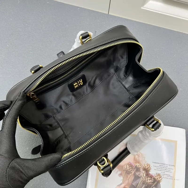 MIU MIU Black Medium Top Handle Bag 7004SQ - Image 10