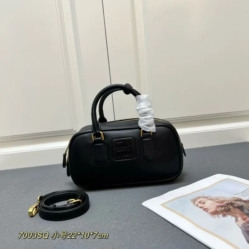 Miu Miu Black Small Top Handle Bag 7003SQ