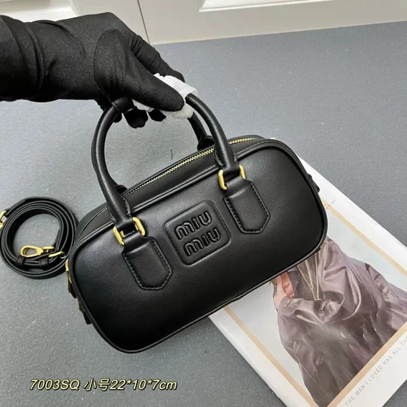 Alternative view of Miu Miu Black Small Top Handle Bag 7003SQ