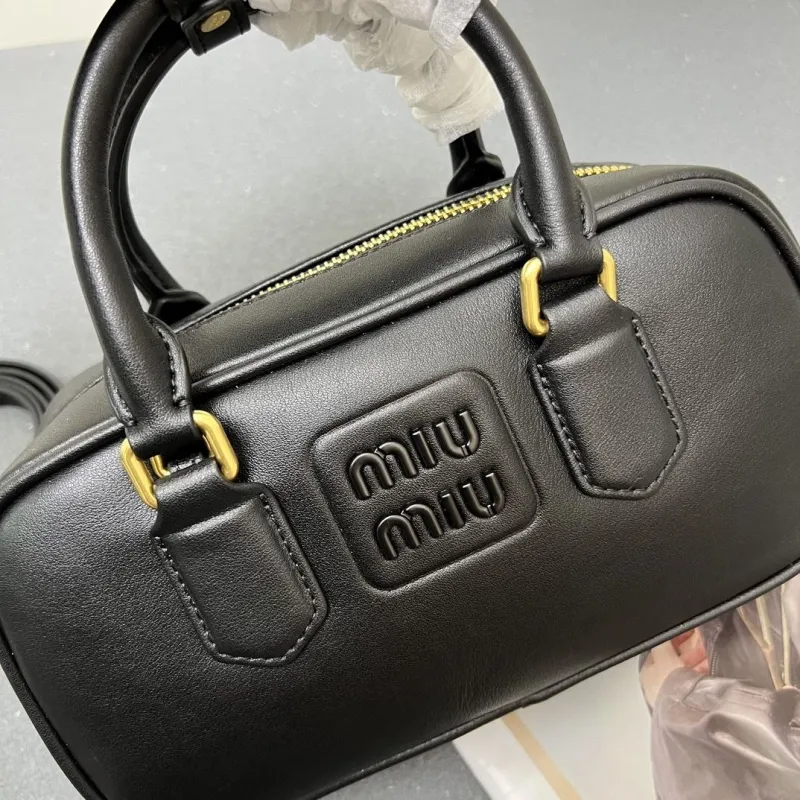Miu Miu Black Small Top Handle Bag 7003SQ - Image 3
