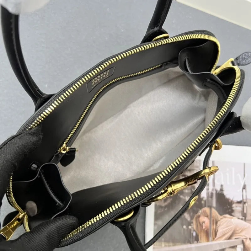MIU MIU Black Top Handle Bag 7001SQ - Image 8
