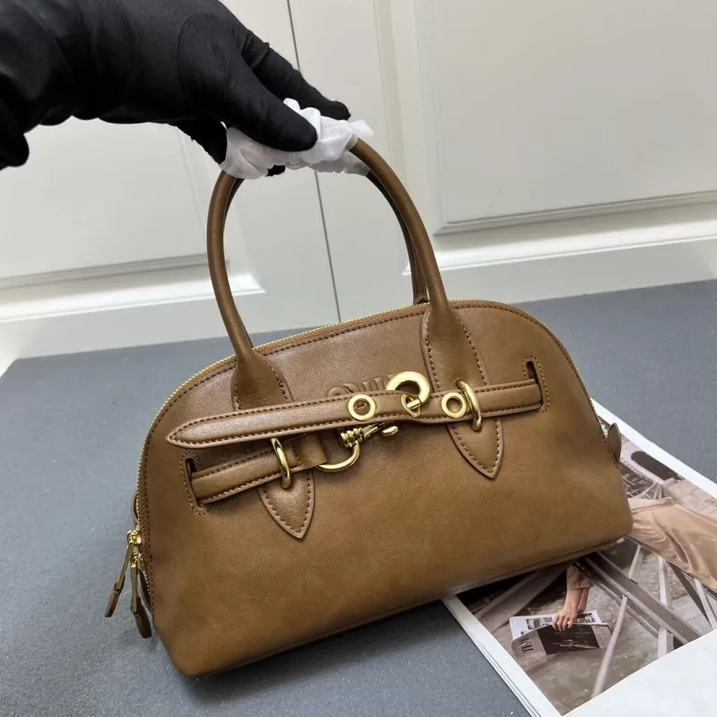 MIU MIU Brown Top Handle Bag 7001SQ - Image 3