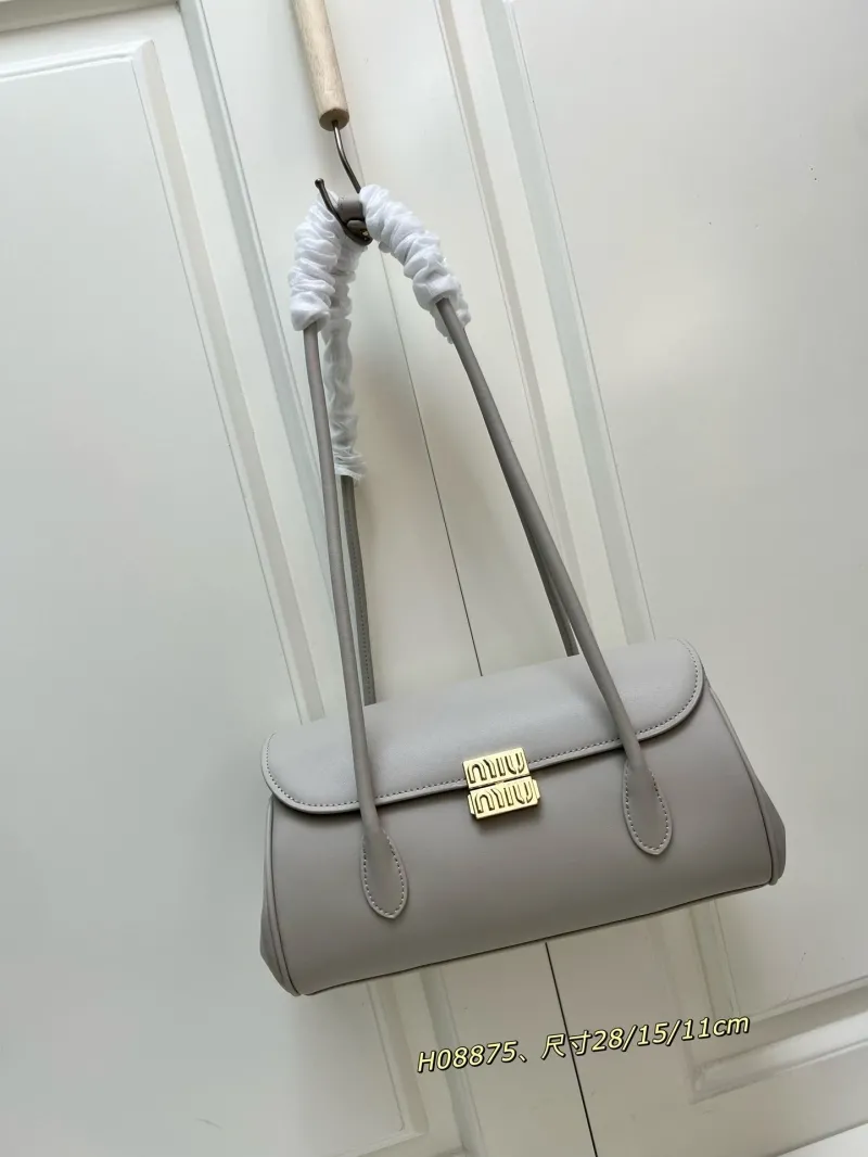 MIU MIU Gray Top Handle Shoulder Bag H08875