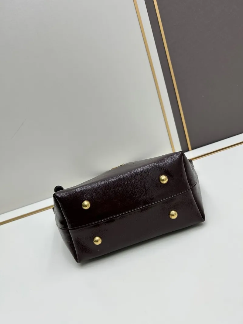 MIU MIU Dark Brown Top Handle Bag 02023 - Image 5