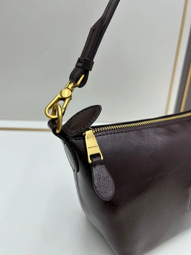 MIU MIU Dark Brown Top Handle Bag 02023 - Image 6