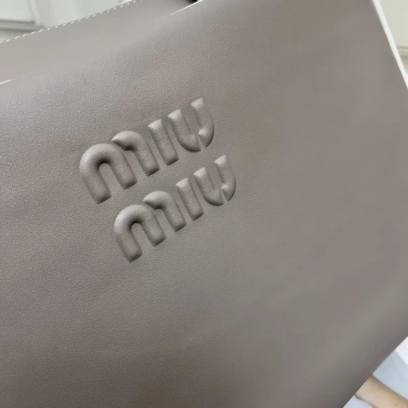 MIU MIU Gray Top Handle Bag Y117 - Image 5