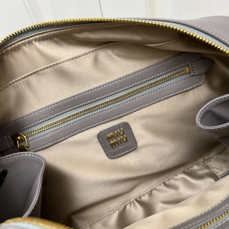 MIU MIU Gray Top Handle Bag Y117 - Image 10