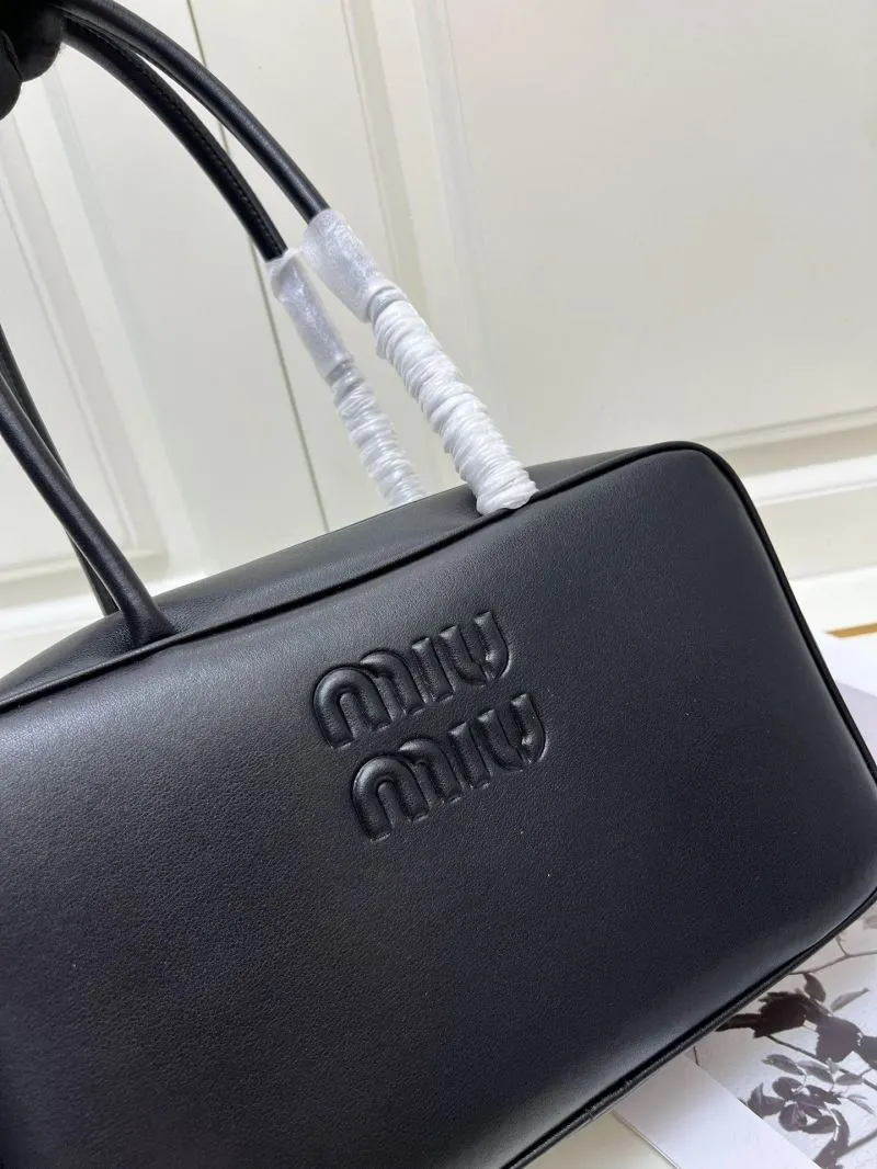 MIU MIU Black Top Handle Bag 960 - Image 4