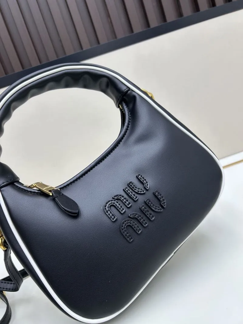 MIU MIU Black Top Handle Crossbody Bag 02026 - Image 4