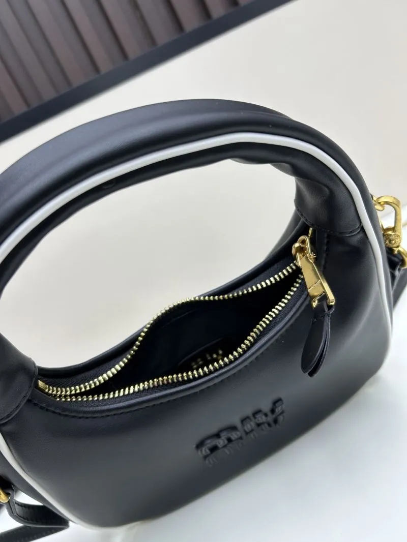 MIU MIU Black Top Handle Crossbody Bag 02026 - Image 7