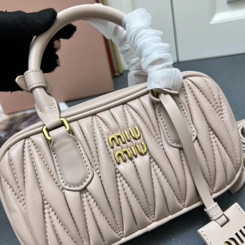 Miu Miu 5BP088 Light Pink Top Handle Crossbody Bag - Image 4