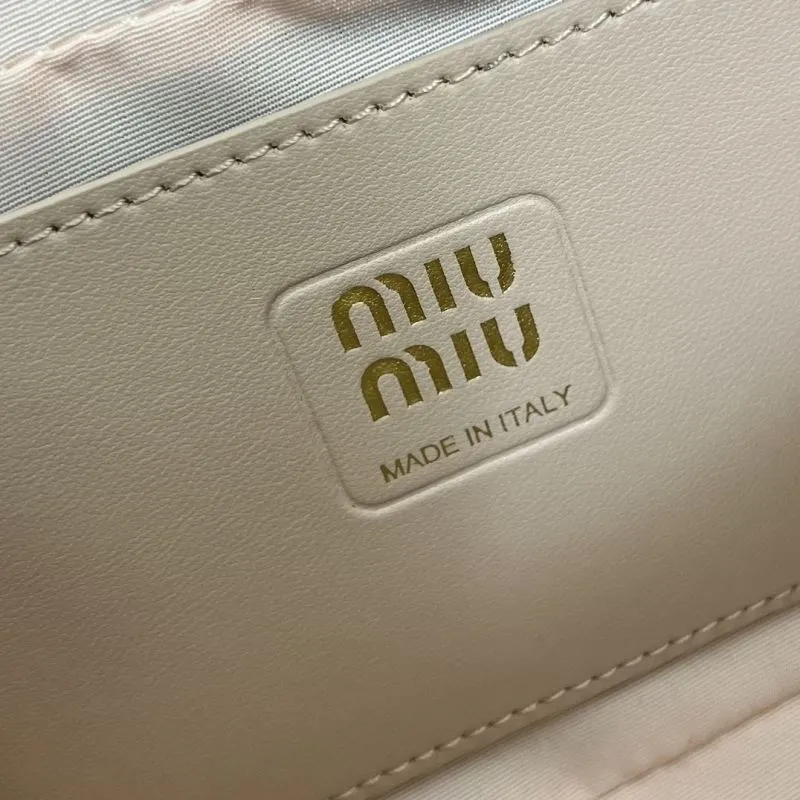 Miu Miu 5BP088 Light Pink Top Handle Crossbody Bag - Image 9