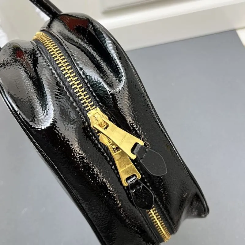 Miu Miu Black Top Handle Bag 5BB117 - Image 4