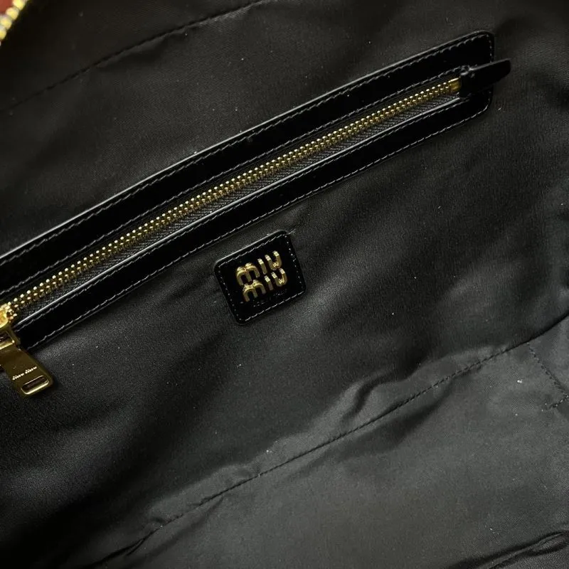 Miu Miu Black Top Handle Bag 5BB117 - Image 8