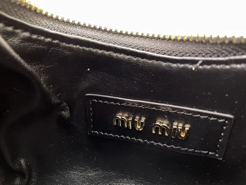 Miu Miu Black Top Handle Crossbody Bag 5BC125 20cm - Image 8