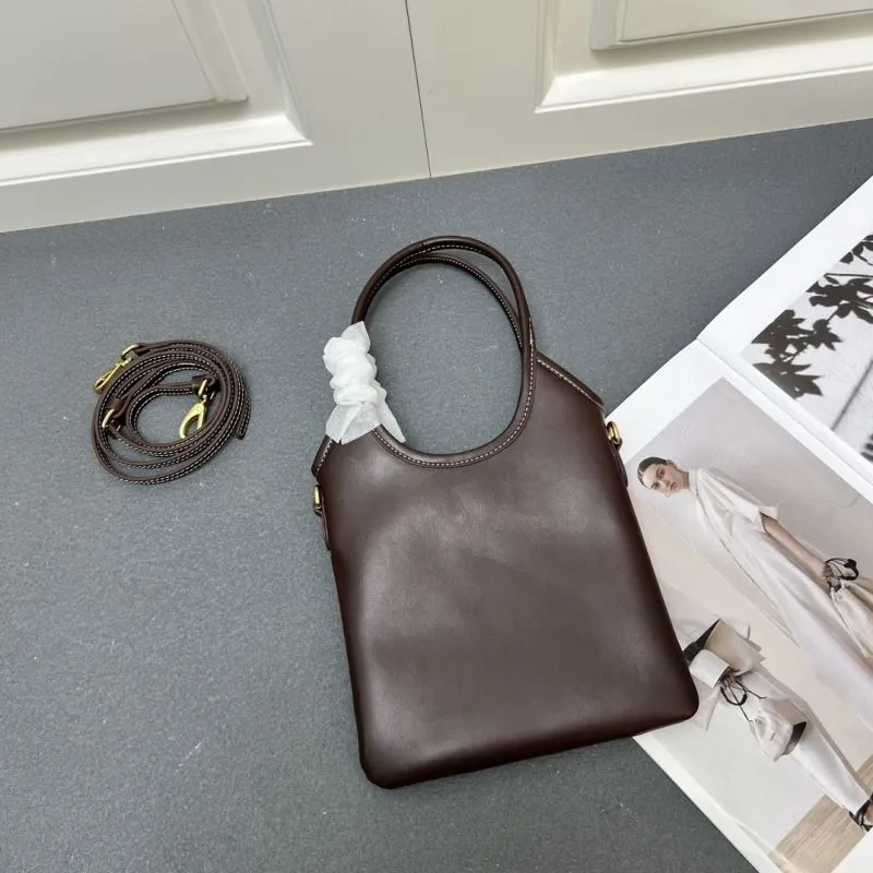 MIU MIU Brown Top Handle Crossbody Bag 5BA281 20x24cm - Image 3