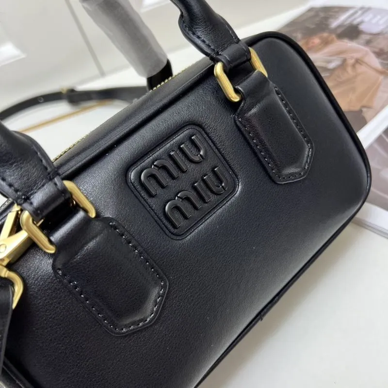 MIU MIU Black Top Handle Crossbody Bag 1003 - Image 4