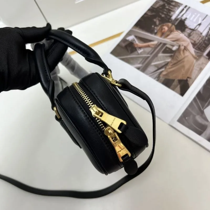 MIU MIU Black Top Handle Crossbody Bag 1003 - Image 5