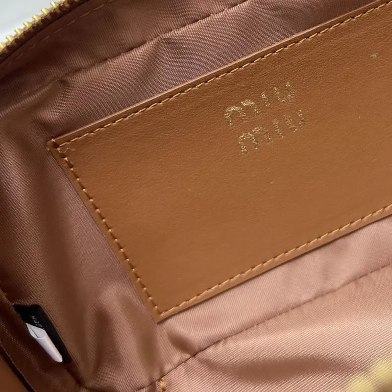 MIU MIU Brown Top Handle Crossbody Bag 1004 - Image 10