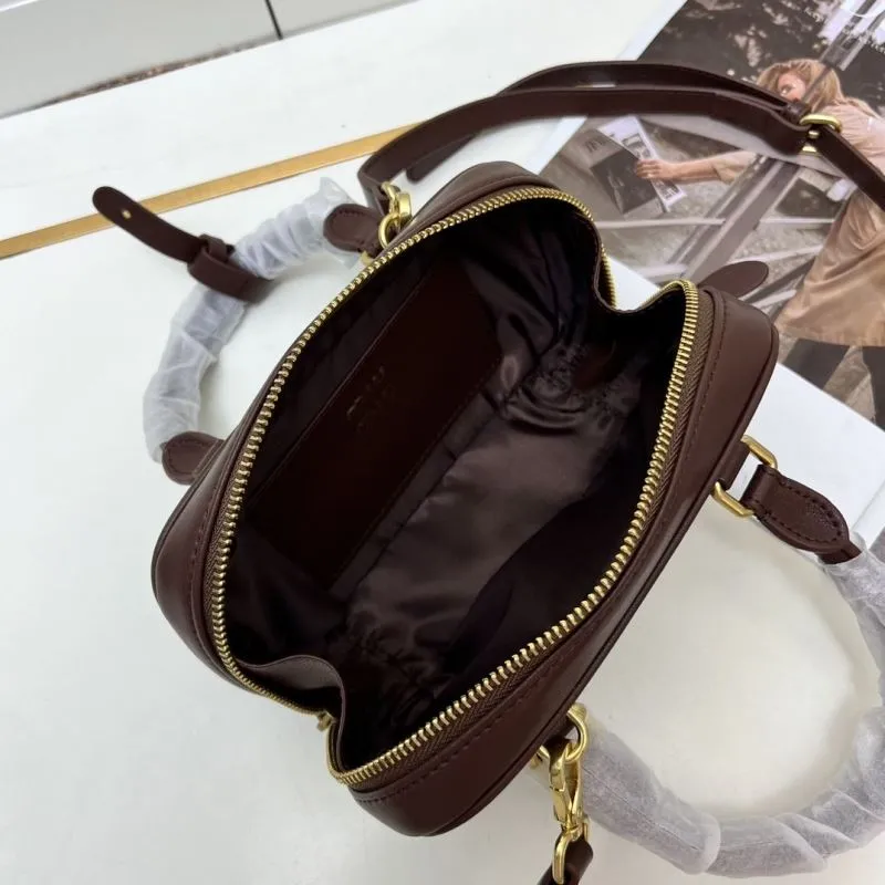 MIU MIU Brown Top Handle Crossbody Bag 1005 - Image 10