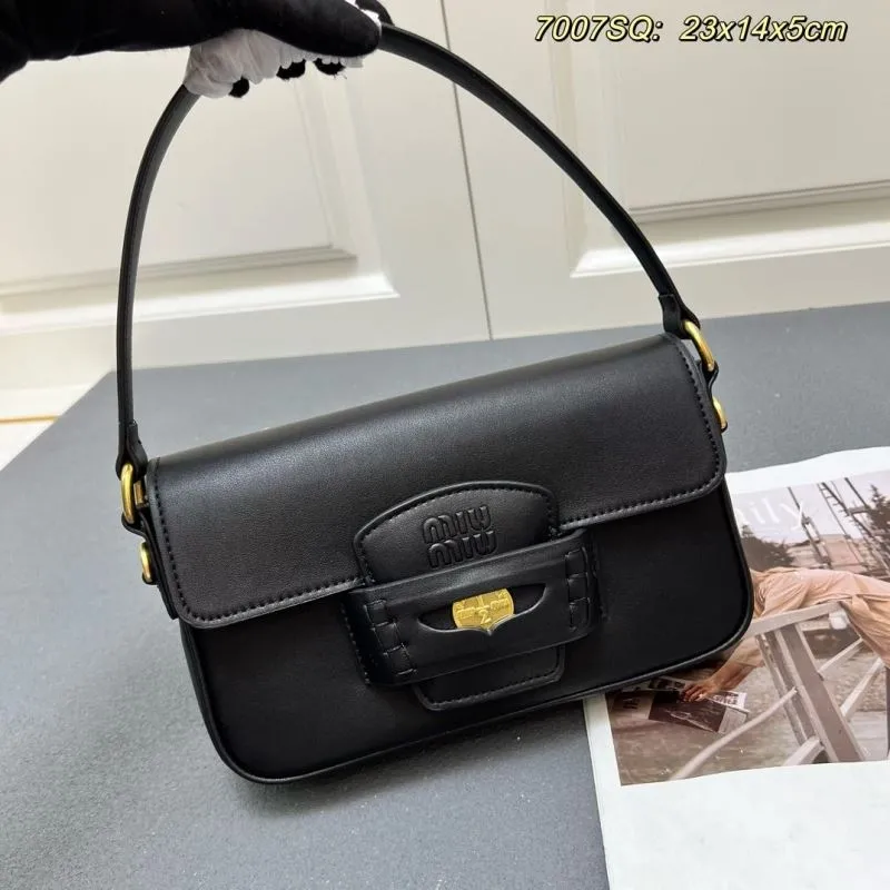 Miu Miu Black Top Handle Bag 7007SQ - Image 3