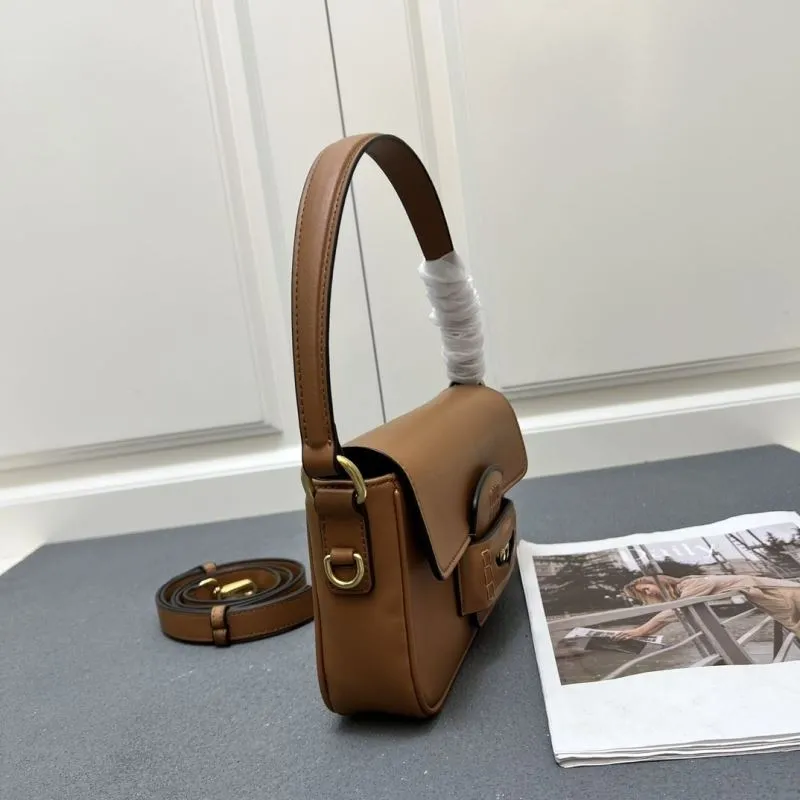 Miu Miu Brown Leather Top Handle Shoulder Bag 7007SQ - Image 7
