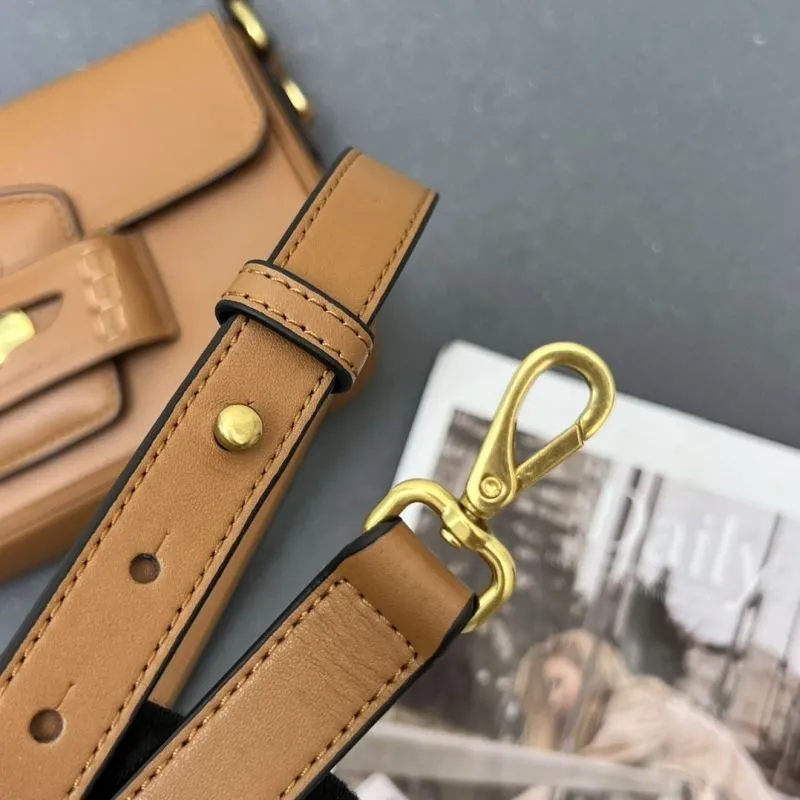 Miu Miu Brown Leather Top Handle Shoulder Bag 7007SQ - Image 9