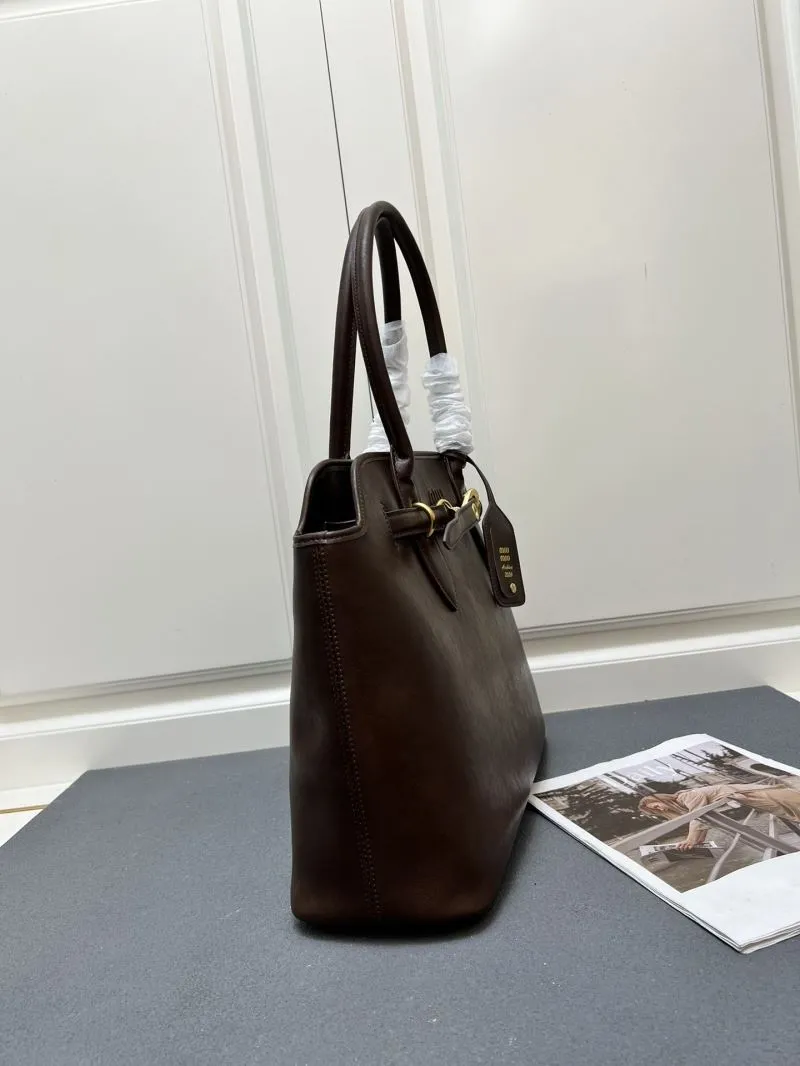 Miu Miu Brown Top Handle Bag 7002SQ - Image 5