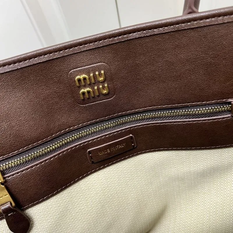 Miu Miu Brown Top Handle Bag 7002SQ - Image 8