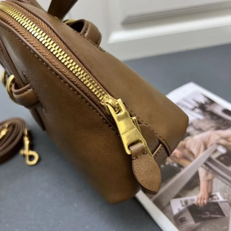 MIU MIU Brown Top Handle Bag 7001SQ - Image 5