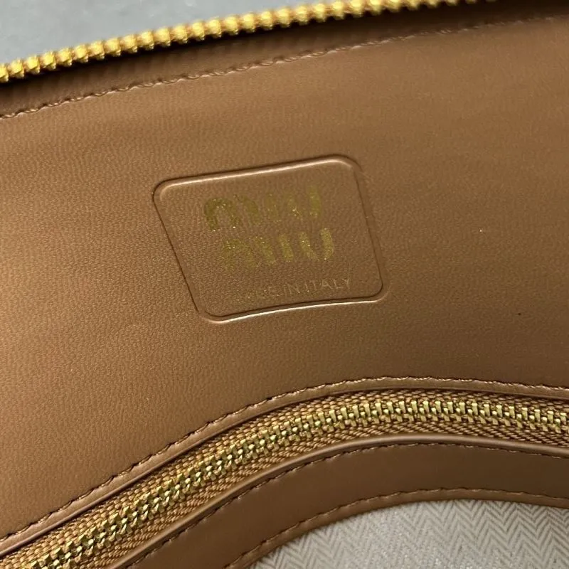 MIU MIU Brown Top Handle Bag 7001SQ - Image 9