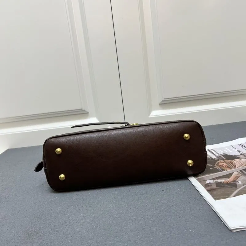 MIU MIU Brown Leather Top Handle Bag 7001SQ - Image 7