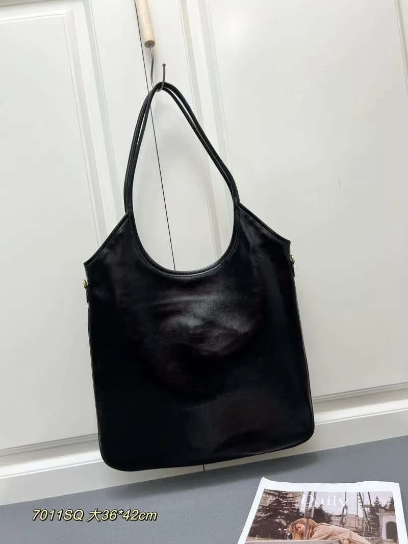 Miu Miu Black Leather Hobo Tote Bag 7011SQ