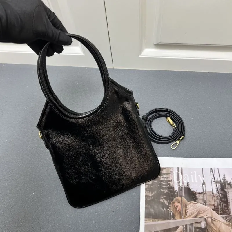 MIU MIU Black Small Top Handle Crossbody Bag 7010SQ - Image 3