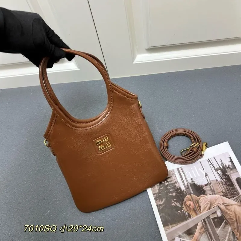 Alternative view of MIU MIU Brown Small Top Handle Crossbody Bag 7010SQ