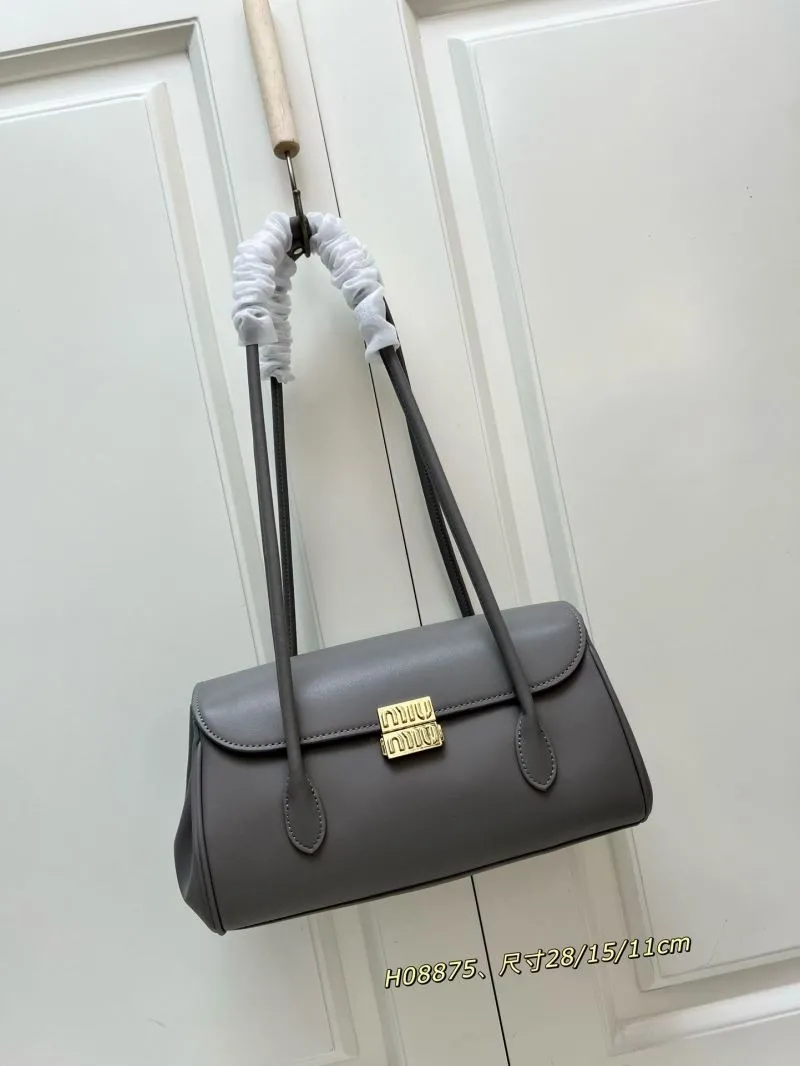 MIU MIU Gray Top Handle Shoulder Bag H08875