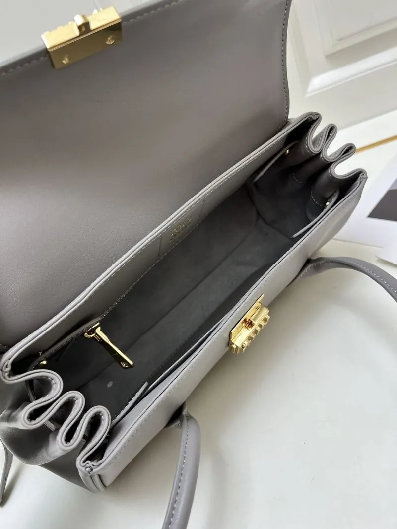 MIU MIU Gray Top Handle Shoulder Bag H08875 - Image 7