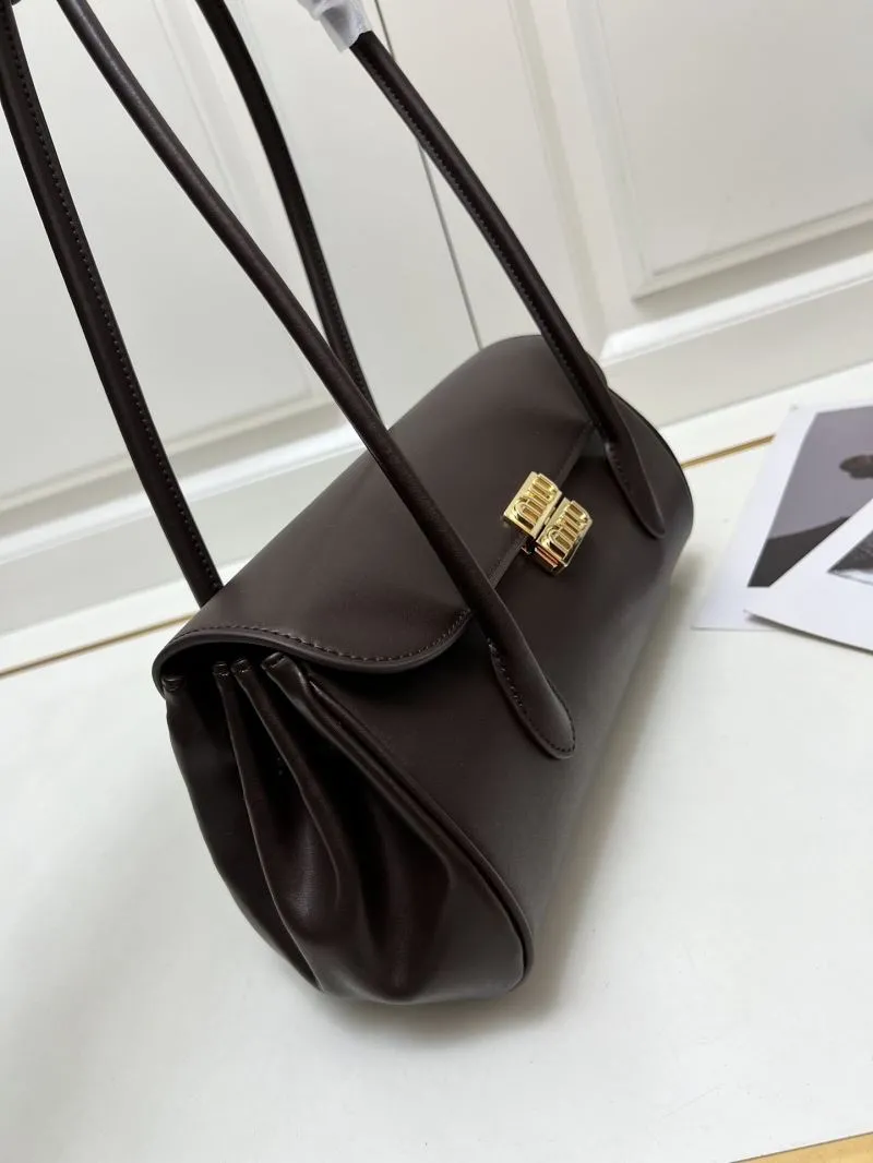MIU MIU Brown Top Handle Shoulder Bag H08875 - Image 5