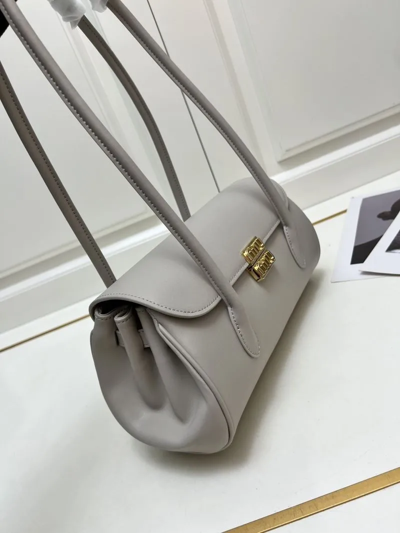 MIU MIU Light Gray Top Handle Bag H08875 - Image 3