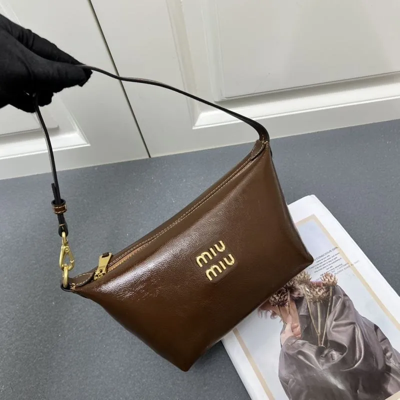 Miu Miu Brown Top Handle Bag 1055