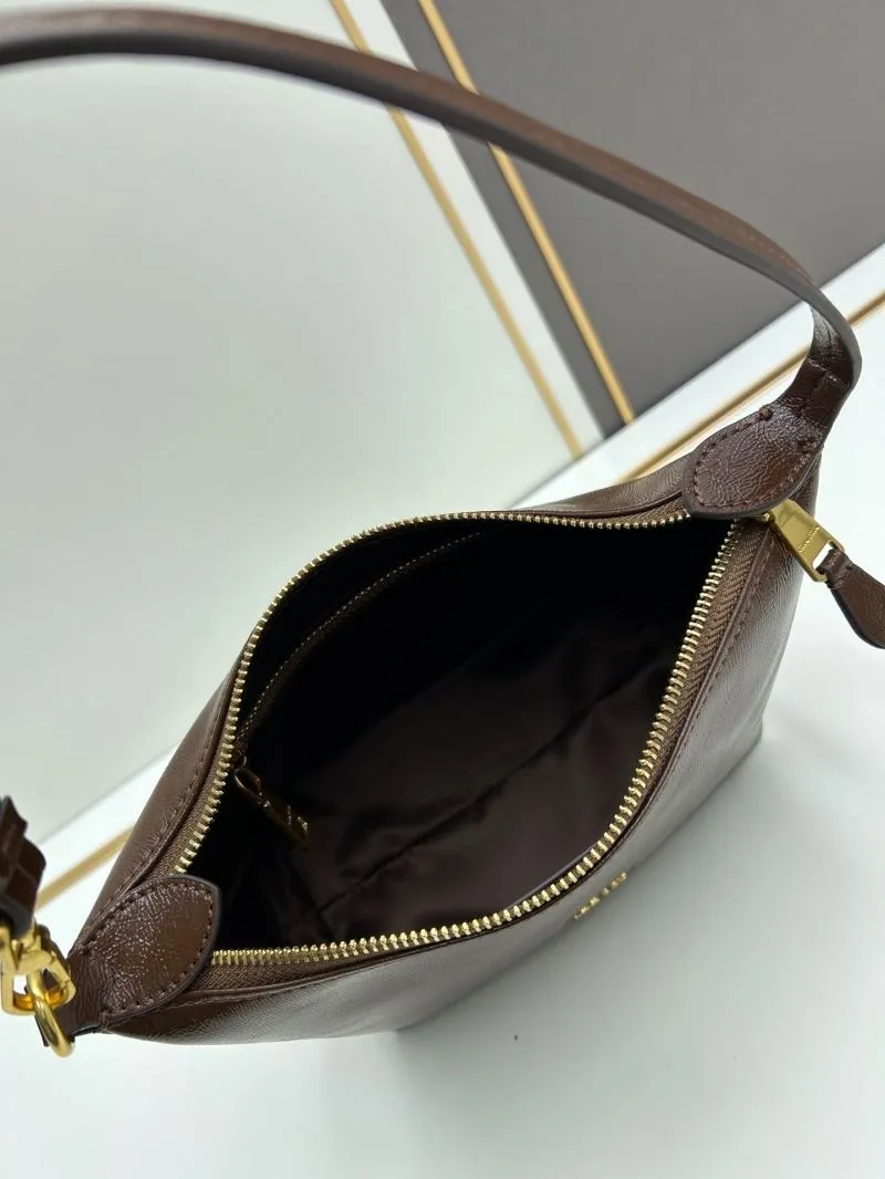 Miu Miu Brown Leather Top Handle Bag 1058 - Image 6
